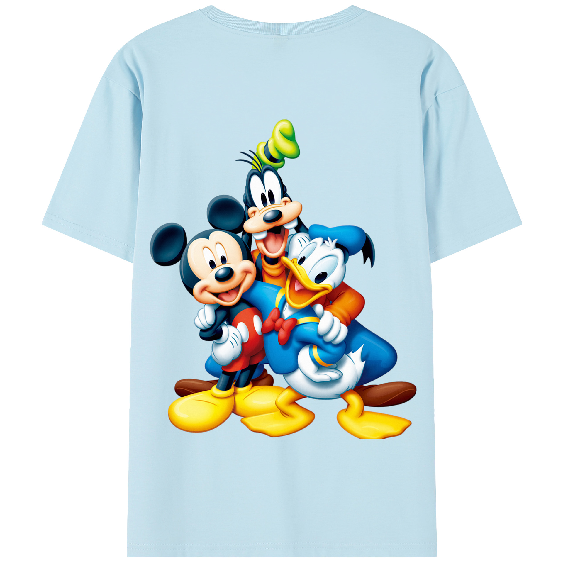 （画像用） ミッキーマウス Mickey Mouse 綿100％半袖Tシャツ（背面プリント）